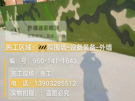 湘西 迷彩漆喷涂价格（按平方米计费）